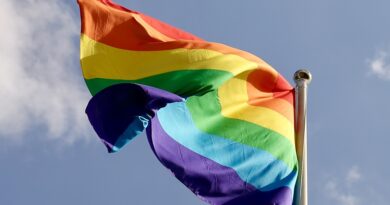 Hissen der Regenbogenfahne zum Start des Pride-Monats