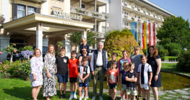 Bundespräsident Dr. Van der Bellen bei der Eröffnung der Sommersportwochen im GTR Warmbad-Villach