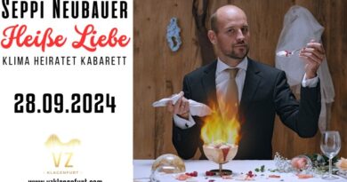 Mit bissigem Humor und einer Prise Zynismus thematisiert Seppi Neubauer in „Heiße Liebe“ den Klimawandel auf eine unkonventionelle Art. Heute im Veranstaltungszentrum Klagenfurt