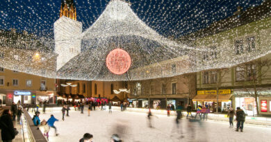 Eiszeit auf dem Villacher Rathausplatz
