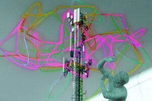 @Eva Asaad, Aus der Serie Götterfunken, digitale Collage, 2024