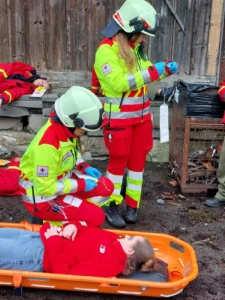 Einsatzübung - Rotes Kreuz, ÖBB, Feuerwehr