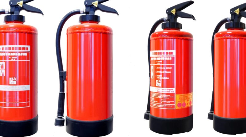 Saubere Umwelt und Feuerlöscherüberprüfung