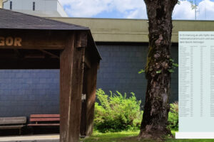 Segnung des Denkmals der Namen