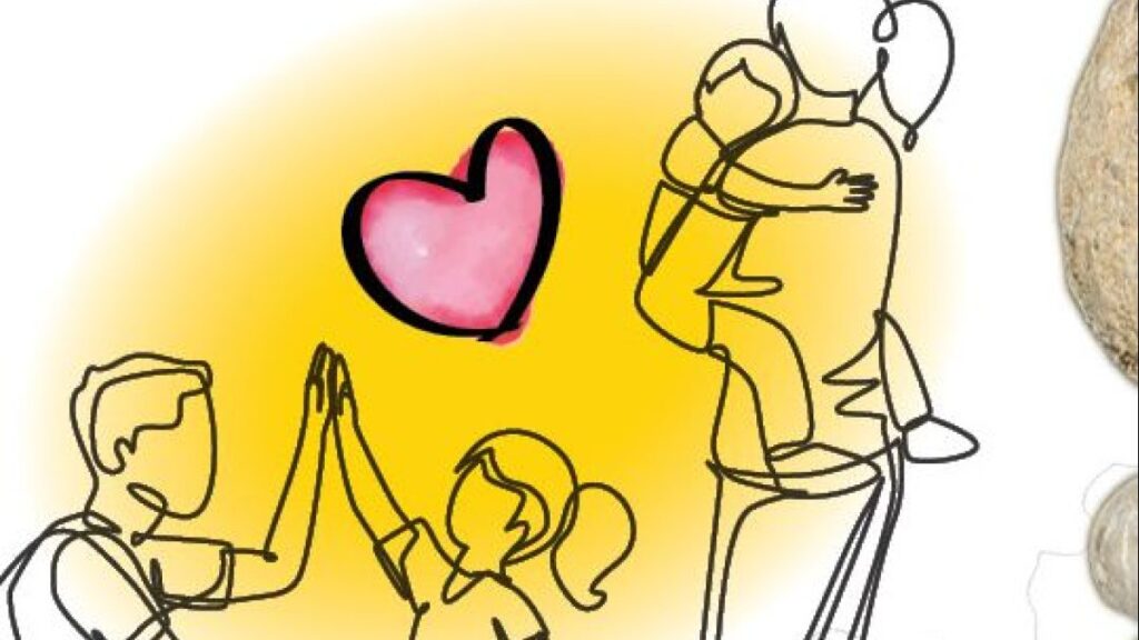 Familie im Gleichgewicht