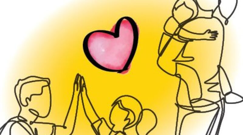 Familie im Gleichgewicht