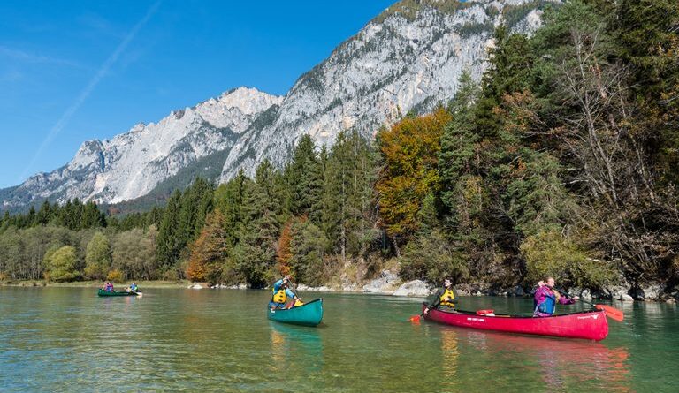 Auf der Gail mit dem Kanu