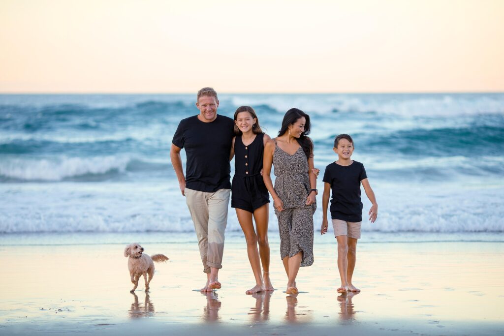 Familie im Gleichgewicht