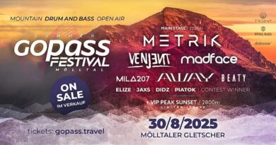 D’n'B GoPass Festival Mölltaler Gletscher Titel