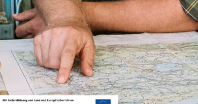 Orientierung mit Karte und Kompass