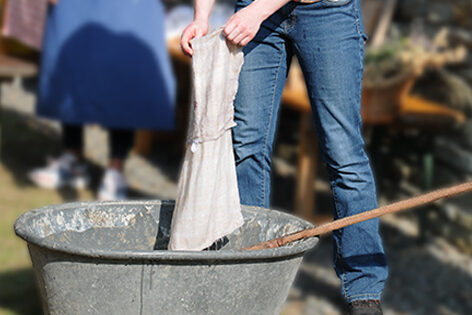 Wäsche waschen wie früher