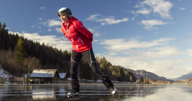Eislaufen am Weissensee