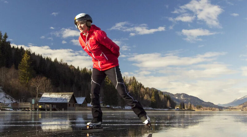 Eislaufen am Weissensee